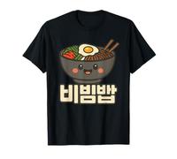 Carino Bibimbap Lingua Coreana K-Food Amante Amore Cibo Coreano Maglietta