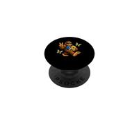 Carino Bigfoot con occhiali da sole supporto per la consapevolezza della sindrome di Down PopSockets PopGrip Adesivo