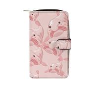 Carino Blob Fish Blobfish Carino Portafogli Lunghi Grande Capacità Portafoglio Fibbia Borsa Blocco Pochette per Bill Cash Coin Card Key Purse, Stile:, 19.7x11x3.5cm, Per tutte le stagioni