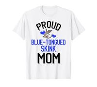 Carino Blue-Tongued Skink Mom Maglietta