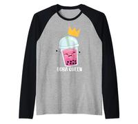 Carino Boba Tea Art Per Bambini Ragazzi Ragazza Kawaii Cibo Bevande Amante Maglia con Maniche Raglan