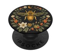 Carino Boho Bee Floreale Giardino Botanico Folk Art Estetica PopSockets PopGrip Adesivo