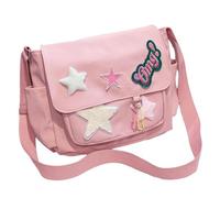 Carino borsa messenger estetica, Y2K Star Grunge Bag Emo spalla borsa per le donne, A-rosa-tela, 15.9 x 11.8 x 4.7 pulgadas