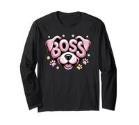 Carino Boss Puppy La Jefa Mom Love Dog Dad Rescue Paws Maglia a Manica