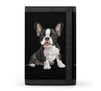 Carino Boston Terrier Dog Trifold Portafogli con Porta Soldi Porta Carte di Credito 8 Slot Portachiavi Finestra Foto per Uomo Donna, Stile 9., Taglia unica, Per tutte le stagioni