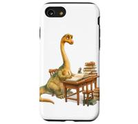 Carino Brachiosaurus Studente Insegnante Studente Ritorno a Scuola Custodia per iPhone SE (2020) / 7/8