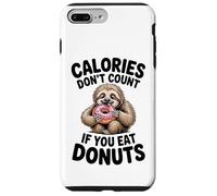 Carino bradipo ciambella umorismo per poliziotti dietetici e amanti dei carboidrati Custodia per iPhone 7 Plus/8 Plus