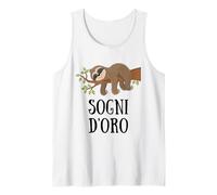 Carino Bradipo Sogni d'oro Sonno Camicia da Notte Pigiama Canotta