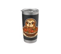 Carino Bradipo Spaghetti Pasta Amante Bicchiere termico in acciaio inox doppia parete