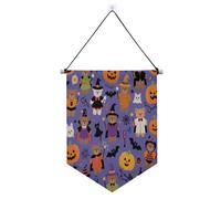 Carino Brown Bear Zucca per Halloween banner appeso con asta telescopica Banner decorazione esterna per Festival & giorno speciale suministros para fiesta de a?o nuevo