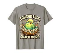 Carino Budgie Squawk Meno Snack più Budgerigar Parrocchetto Amante Maglietta