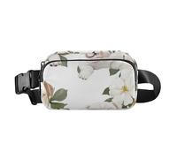 Carino Bulldog Bianco Elegante Marsupio per Donne Uomini Adolescenti Multiuso Cerniera Marsupio con Tracolla Regolabile per Viaggi Corsa Escursionismo, Simpatico Bulldog Bianco, 1 size