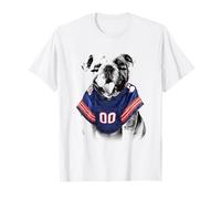 carino, bulldog, portare, divertente, jersey, illustrazione Maglietta