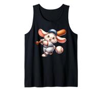 Carino Bunny Baseball Player Cartoon Kawaii Pastella Canotta