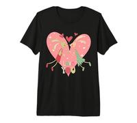 Carino Bunny Coppia Amore Illustrazione Maglietta Premium