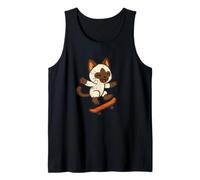 Carino Bunny Skateboard Retro Style Canotta
