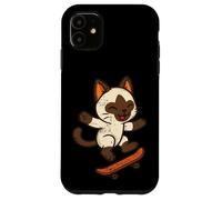 Carino Bunny Skateboard Retro Style Custodia per iPhone 11
