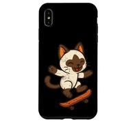 Carino Bunny Skateboard Retro Style Custodia per iPhone XS Max
