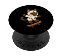 Carino Bunny Skateboard Retro Style PopSockets PopGrip Adesivo