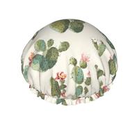 Carino Cactus Cuffia Da Doccia Per Gli Uomini Cap Donne Riutilizzabile Impermeabile Lungo Spessa Cura Dei Capelli Breve Bagno