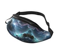 Carino cactus senza cuciture illustrazione Fanny Pack per uomo donna, moda regolabile petto borsa, viaggio sport camminare marsupio, Grafica 3d Universo Spazio, Taglia unica