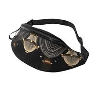Carino cactus senza cuciture illustrazione Fanny Pack per uomo donna, moda regolabile petto borsa, viaggio sport camminare marsupio, Lampadario Ball Room, Taglia unica