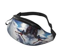 Carino cactus senza cuciture illustrazione Fanny Pack per uomo donna, moda regolabile petto borsa, viaggio sport camminare marsupio, Sci invernali, Taglia unica