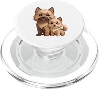 Carino Cairn Terrier Dog and Puppy Pet Lover Art PopSockets PopGrip per MagSafe