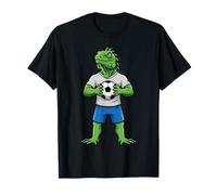 Carino Calcio Iguana Football Player Animal Sports Maglietta