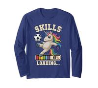 Carino Calcio Unicorn Skills Loading Win Club Coach Kids Game Maglia a Manica