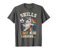Carino Calcio Unicorn Skills Loading Win Club Coach Kids Game Maglietta