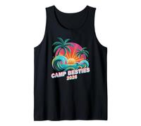 Carino Camp Besties 2026 Viaggio Vacanza Surf Vacay Beach Canotta