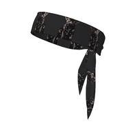 Carino cane carlino nero - scala 2_00x stampa multifunzionale sudore traspirante sport cravatta fascia per tennis basket karate