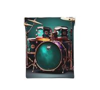 Carino Cane Carlino Nero - Scala Standard-2_00x Stampa Portafoglio, Organizzatore di Monete, Porta Cambiamenti, Piccolo Portafoglio da Viaggio, Per Monete, Cambiamenti, Cuffie, Set batteria geniale,