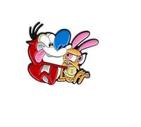 Carino cane smalto pin, badge animale dei cartoni animati, spilla moda, Klein, Metallo non prezioso