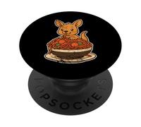 Carino Canguro Spaghetti Pasta Amante PopSockets PopGrip Adesivo