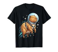 Carino Capibara Astronauta Spazio Esterno Freddo Astronomia Bambini Maglietta