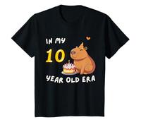 Carino Capibara Nella Mia 10 Anni Era Compleanno Dolce Divertente Torta Maglietta