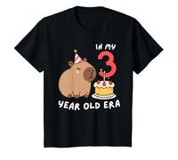 Carino Capibara Nella Mia Torta Di Compleanno Di 3 Anni Dolce Divertente Maglietta