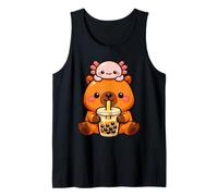 Carino Capybara Bere Boba Kawaii Axolotl Bubble Tea Canotta