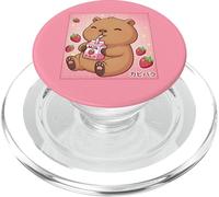 Carino Capybara Fragola Latte Retro Giapponese Kawaii Art PopSockets PopGrip per MagSafe