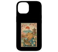 Carino Capybara in Kimono Mangiare Takoyaki Sakura Mt Fuji Giappone Custodia per iPhone 14