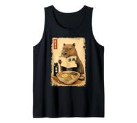 Carino Capybara Ramen Giapponese Kanji Edo Pittura Canotta