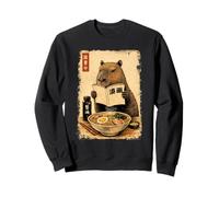 Carino Capybara Ramen Giapponese Kanji Edo Pittura Felpa