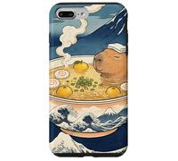 Carino Capybara Ramen Mt Fuji Ukiyo-e Grande Onda Arte Giapponese Custodia per iPhone 7 Plus/8 Plus