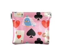 Carino cartone animato blu Poker Bird donna in pelle portamonete portamonete carino gioielli per donna ragazza