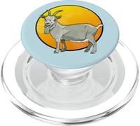 Carino cartone animato capra tramonto sfondo PopSockets PopGrip per MagSafe