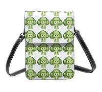 Carino Cartone animato Cavolfiore Una Stampa Piccola Crossbody Borse per le donne, Piccole Borse in Pelle Cellulare Cross Body Bag
