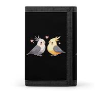 Carino Cartone Animato Cockatiel Trifold Portafogli con Soldi Porta Carte di Credito 8 Slot Portachiavi Finestra Foto per Uomo Donna, Stile 20, Taglia unica, Per tutte le stagioni