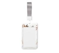 Carino cartone animato felice sorridente cervo scorrevole ID badge porta badge plastica dura custodia per biglietti di lavoro nome Tag Protector per infermieri ufficio